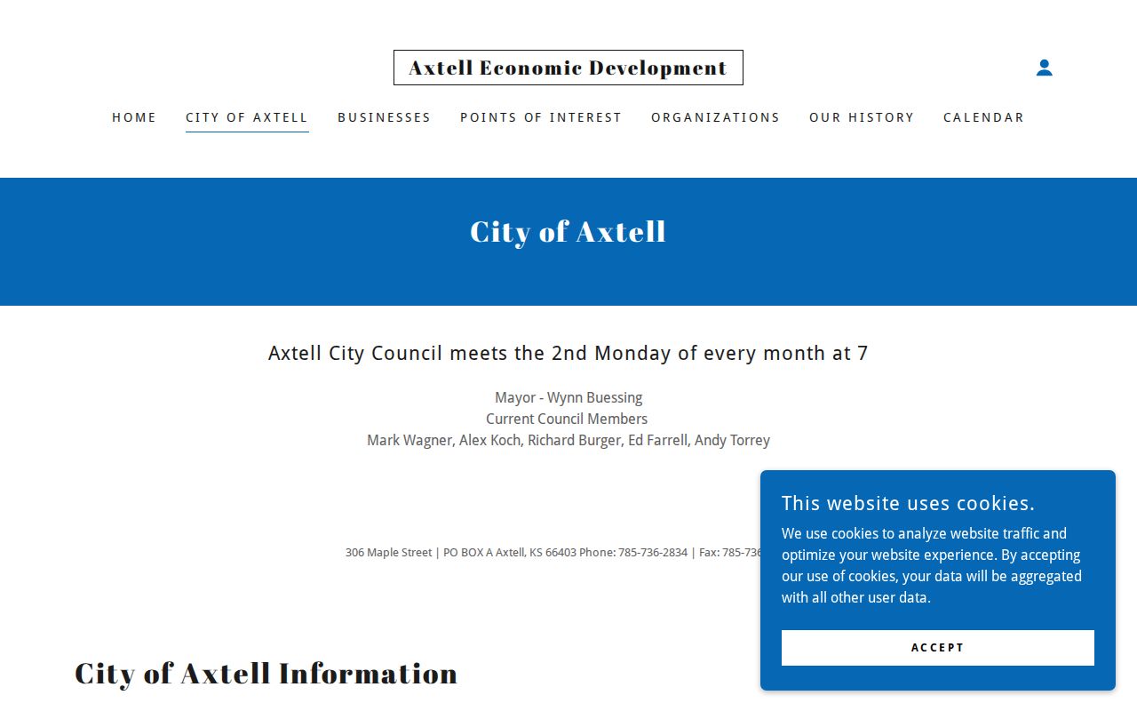 Axtell court records city office contact details