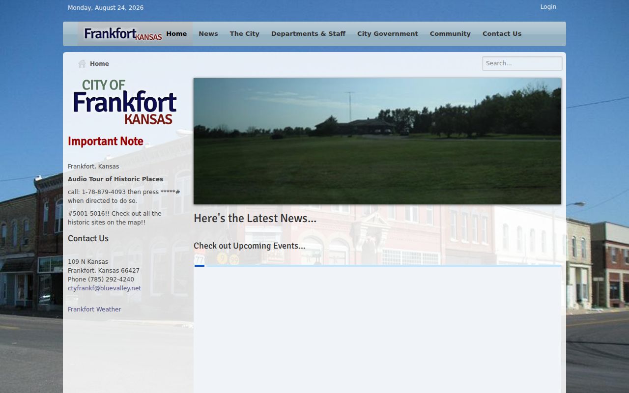 Frankfort court records city office contact page