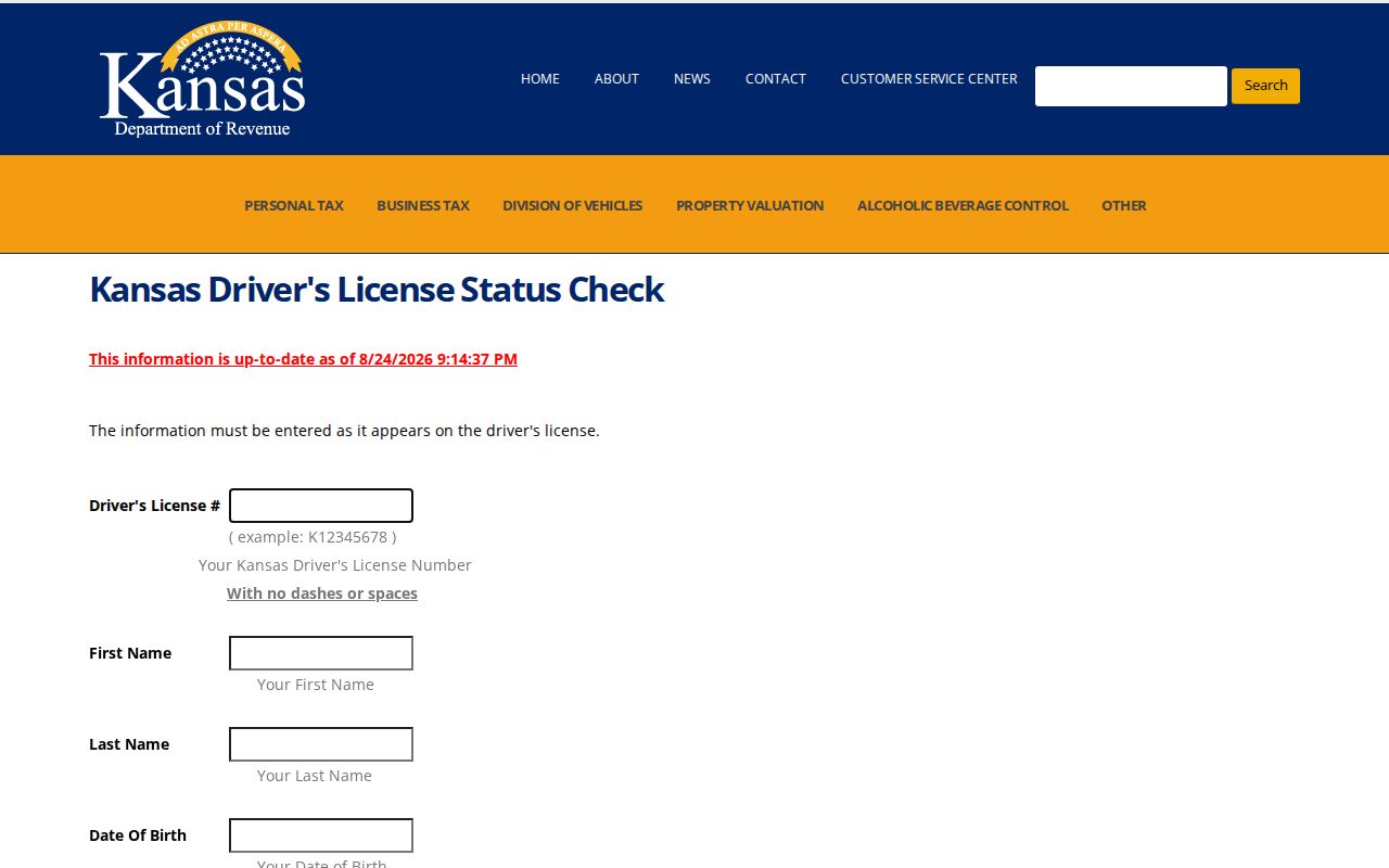 Marshall County traffic court separate Kansas driver status