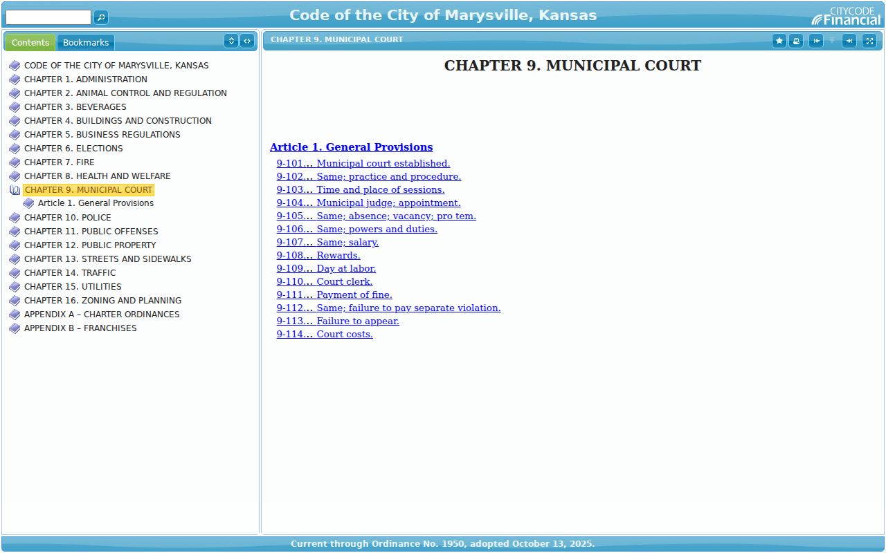 Marysville municipal code court chapter